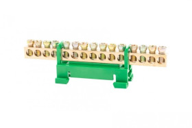 Listwa zaciskowa 15X16 mm2-zielona GEP-00038