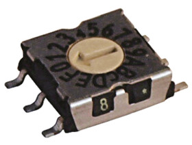 Przełącznik obrotowy, SP16T, 100 mA przy 42 V, 42V, 16-położeniowy, Hartmann