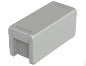 Aluminum enclosure, (L x W x H) 199 x 86 x 90 mm, light gray (RAL 7035), IP69K, 00114135