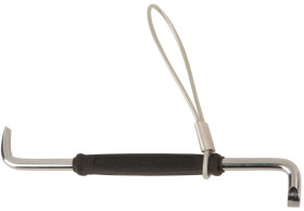 Wkrętak kątowy rozmiar końcówki: 4 x 0,8 mm, grot Płaska Bahco długość ostrza: 15 mm Wkrętak kątowy