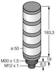 Kolumna sygnalizacyjna Turck TL50HYBGRQ 3091613 1 szt.