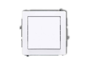 DECO Mechanizm łącznika krzyżowego (jeden klawisz bez piktogramu) biały mat 25DWP-6.1 KARLIK