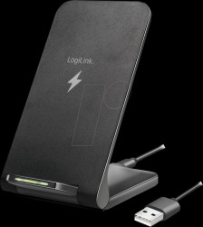 PA0315 Smartphone stand with wireless charging function, 2 coils, 15 W,