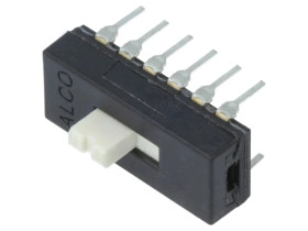 Przełącznik suwakowy Poz 2 4PDT 0,3A 115VAC 0,3A 28VDC ON-ON 1-1825010-3