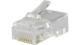 Wtyk Modularny Rj45 8P8c Kat.5E Nieekranowany Utp Drut Woreczek 100Szt.