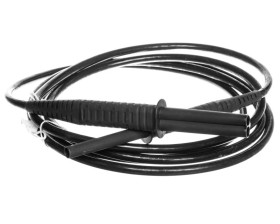 Przewód pomiarowy 3m czarny ekrnanowany 10kV /wtyki bananowe/ WAPRZ003BLBBE10K