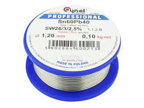 Cyna 1,2mm 100g Sn60Pb40 SW26/2,5