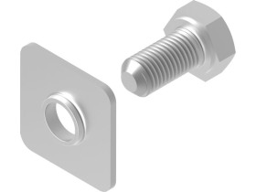 Śruba SNKM8x12 z nakrętką kwadratową 650145 BAKS