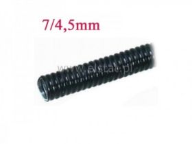 Rura Karbowana RG 7/4,5 peszel, czarny rozcięty