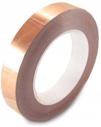 TAŚMA MIEDZIANA EMI Z KLEJEM 25mm x 1 Metr