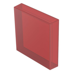 Soczewki do wskaźników, 704.7, Czerwony, Kwadratowy, długość: 24.4