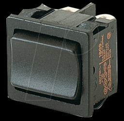 01809.1102-00 Rocker switch, 2-pin, UM, black