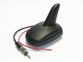Antena samochodowa dachowa SHARK wtyk DIN + wzmacniacz