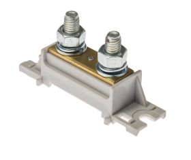 Zacisk prądowy 2x35mm2 szary bez pokrywy na szynę TH35 E.4120SP-BP