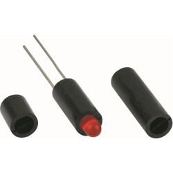 Spacer, 9 mm, black, for LED 3 mm, 2818.3090