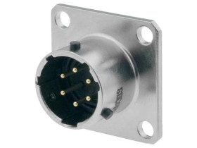 PT02A1006P23 Złącze okrągłe gniazdo kołnierz (4 otwory),na panel 6PIN