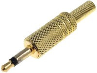 WJM3.5-AUM Wtyk JACK 3.5 mono metal złocony
