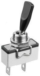 Przełącznik Wł.-wył. średnica wycięcia 12.2mm SPST APEM Montaż panelowy długość przełącznika 17.5mm