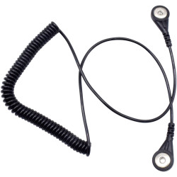 Quadrios 1903EC015 Quadrios ESD earth cable 1.80 m 4 mm stud socket ESD