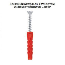 Kołek SFXP 10 (6,0x80) WM 50szt 432791 czerwony