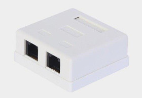 Gniazdo RJ-45 kategorii 6 2-port. Talvico