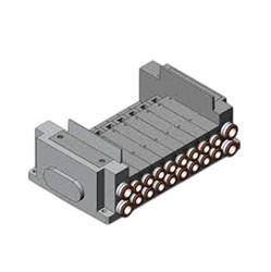Podstawa rozdzielacza 8-drogowa Szybkozłączka 6 mm SMC