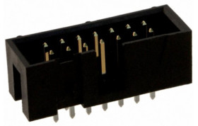 Listwa stykowa PCB 14-pinowe AMP-LATCH raster: 2.54 mm Prosty 2-rzędowe TE Connectivity Otwór przelotowy250 V W osłonie