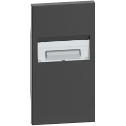 LIVING NOW plakietka lampki przeszkodowej 2mod. czarny KG71