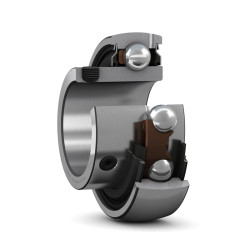 Wkładki łożyskowe, Stal, śr. wewn.: 50mm, śr. zewn.: 90mm, obc. stat.: 23.2kN, obc. dyn.: 35.1kN