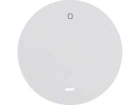 BERKER R.1/R.3 Klawisz z przezroczystą soczewką nadrukiem "0" biały 16242089 HAGER