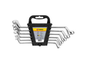 Klucze oczkowe odgięte 6-17 mm zestaw 6 szt. 35D855 TOPEX