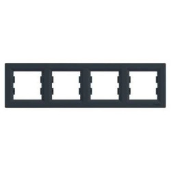 ASFORA Ramka 4-krotna pozioma antracyt EPH5800471