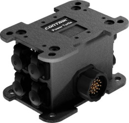 Rozdzielacz gniazdek Contrik CPTM-S1-T12 1028849 1 szt. czarny