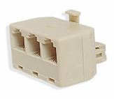 Rozgałęźnik telefoniczny R-6P4Cw/3*6P4C