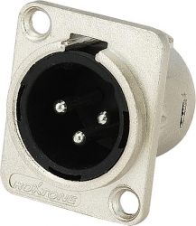 Gniazdo XLR męskie na obudowę ROXTONE