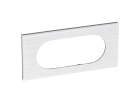 CELIANE Ramka minerał corian biały żłobkowany 4/5-Modułowa 069015 LEGRAND