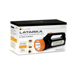 Latarka LED 1.5W + 2.1W aku+solar LB0169 LIBOX