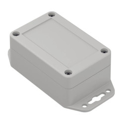 ZP90.60.40SUJp-IP67 TM ABS-PC - Obudowa hermetyczna ZP90.60.40 jasny dół z uszami - bezbarwna góra z uszczelką zalewaną i tulejk