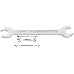 Hazet 450N-24X27 Double-Ended Spanner 24-27mm Slim Heads Chrome-Plated