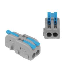 Szybkozłączka 1/2-tor 250V 32A Niebieska, linka/drut