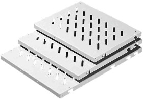 Półka, seria: DK, typ: Półka, 671 x 29 x 400mm, maks. obciążenie: 50kg, RAL7035