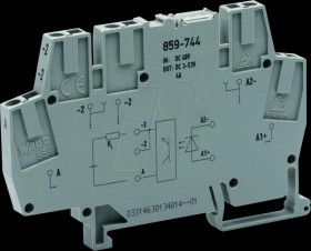 859-744 Optocoupler module, E: 12 … 48 V DC, A: 10 … 53 V DC