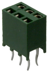 Gniazdo PCB 6 -pinowe 2 -rzędowe raster: 2.54mm Listwa gniazdowa Proste Przewlekany