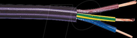 Flexible cable, 3 x 0.75 mm², brown, 10-m coil