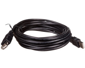 Kabel przedłużający USB 2.0 Typ USB A/USB A, M/Ż czarny 5m AK-300202-050-S