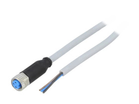 Przewód przyłączeniowy M8 PIN 3 proste 5m 60VAC IP67 YF8U13-050VA1XLEAX