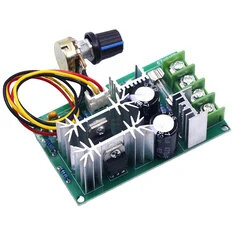PWM Kontroler Prędkości Silnika DC 10-60V 20A 1200W 25kHz Moduł Regulatora Silnika DC z Zarządzaniem Ciepłem