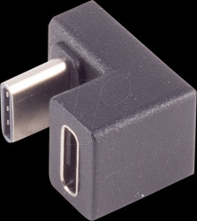 BS13-40006 USB 3.1 adapter, C connector > C socket, 180° angle