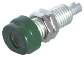 Gniazdo bananowe Żeński Połączenie lutowane typ Gniazdo bananowe Zielony 16A Hirschmann Test & Measurement rozmiar 4 mm