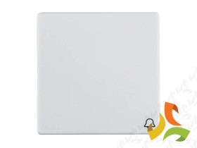 BERKER Q.1/Q.3/Q.7 Klawisz pojedynczy "dzwonek" biały aksamit 16206059 HAGER